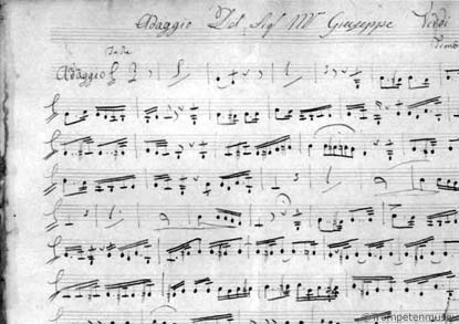Giuseppe Verdi, Adaggio [sic]